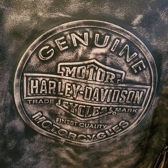 Harley Davidson Heavy Leather Jacket, size XXL. - Picture 9 of 14